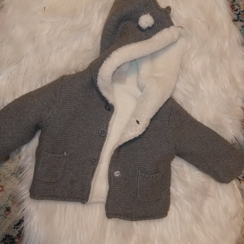 Baby fur lined sweater, no tags but never worn